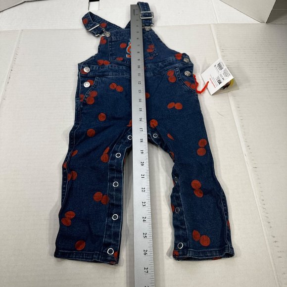 Christian Robinson Boy's Sz 18 Month Microscope Embroidered Overalls Blue Orange - Picture 15 of 16